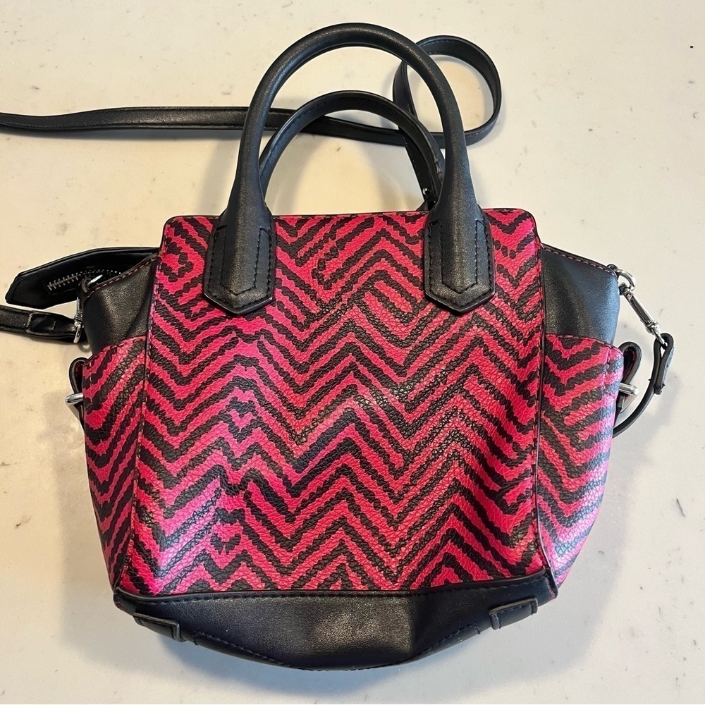 REED Atlantique Pink and Black Mini Satchel